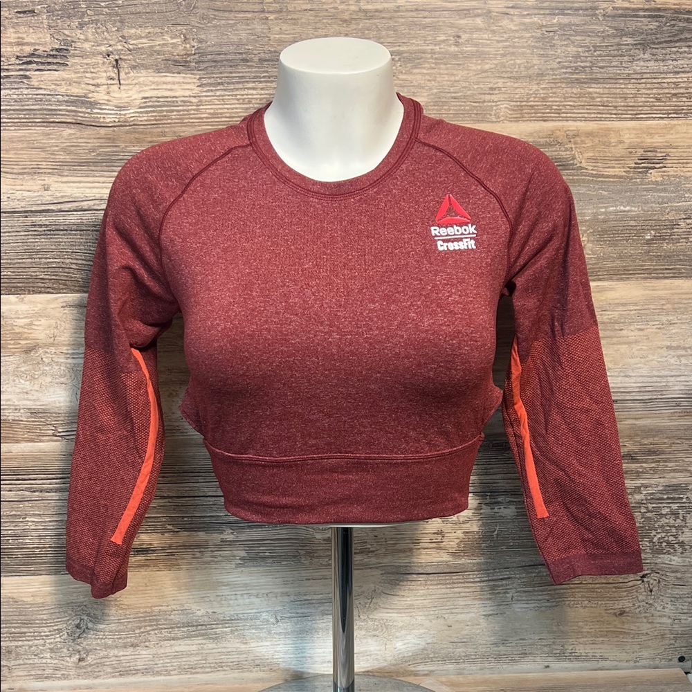 2019 Reebok Crossfit Games Myoknit Crop Top in Merlot NWT